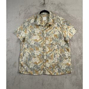 American Eagle Flex Hawaiian Reverse Print Button Up Shirt XXXL Tropical 3XL